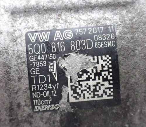 Volkswagen Passat B8 2.0 TDI BMT DFG DFGA DFGB klímakompresszor 5q0816803d