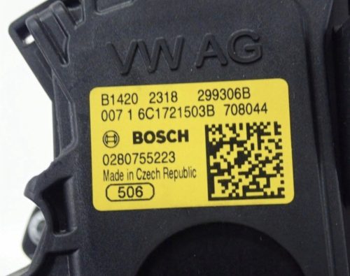 Volkswagen Polo 6R 6C elektromos gázpedál 6c1721503b 0280755223