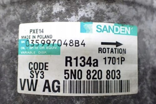 Volkswagen Golf V 1.9 TDI BXJ klímakompresszor 5n0820803