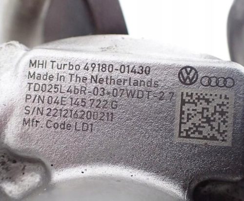 Audi A3 (8V), Seat Ibiza IV, Skoda Octavia III, Volkswagen Golf VII 1.4 TSI CZE CZEA turbó 04e145722g