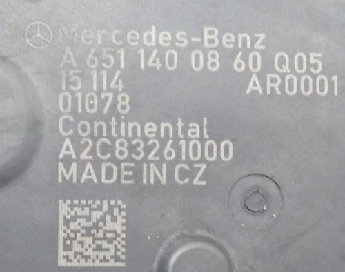 Mercedes Vito (3rd gen) W447 2.2 CDI 651.950 EGR hűtő EGR szelep a6511400675 a6511400860