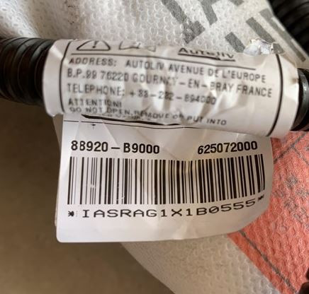 Hyundai i10 Mk2 jobb oldali ülés légzsák 88920B9000