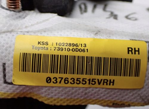 Toyota Yaris III jobb oldallégzsák 73920-0D061