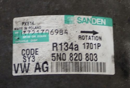 Volkswagen Tiguan I 5N0 2.0 TDI klímakompresszor 5N0820803