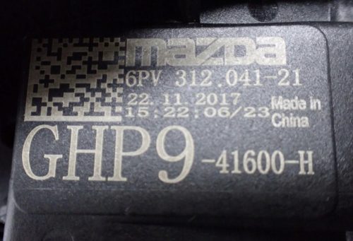 Mazda 2 DJ, Mazda 3 BM elektromos gázpedál GHP9-41600-H