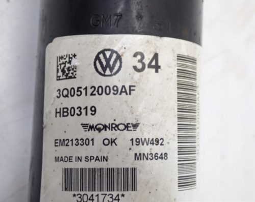 Skoda Superb III DCC jobb hátsó lengéscsillapító 3q0512009af