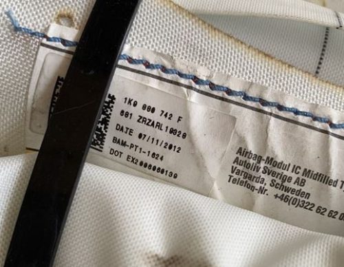 Volkswagen Golf VI kombi jobb oldali függöny légzsák 1K0880742F