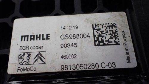 Ford Transit Connect Mk2 egr hűtő 9813050280