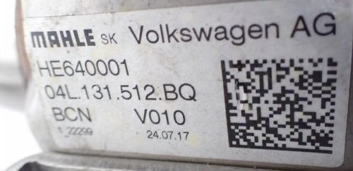 Skoda Octavia III, Volkswagen Golf VII, Seat León III, Audi A3 (8V) 1.6 TDI EGR hűtő 04l131512bq