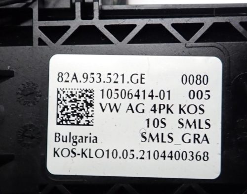 Audi A3 8Y tempomat kapcsoló, légzsák átvezető szalagkábel 82A953521GE 82A953502G