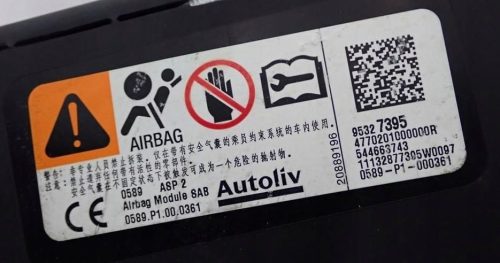 Opel Mokka jobb oldali ülés légzsák 95327395