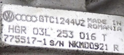 Volkswagen, Skoda, Audi, Seat 1.6 CR TDI CAY turbó 03l253016t