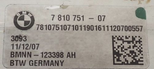 BMW 3-as sorozat, 1-es sorozat N47D20C EGR hűtő, EGR szelep 7810751