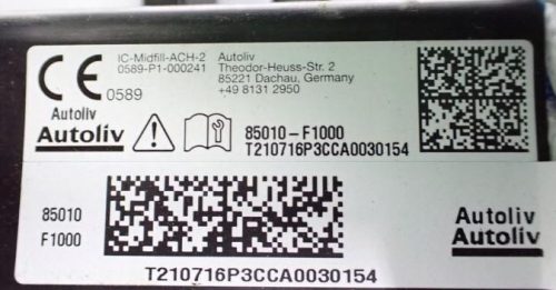 Kia Sportage IV (QL) bal oldali függönylégzsák 85010f1000