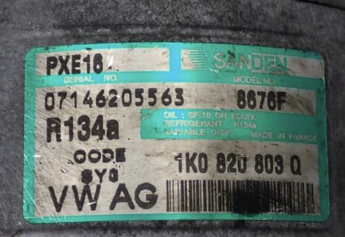 Volkswagen Touran I 1.9 TDI BRU klímakompresszor 1k0820803q