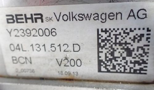 Audi A3 (8V), Octavia III, Volkswagen Golf VII, Seat Leon 1.6 TDI CLH CLHA CLHB EGR hűtő 04l131512d
