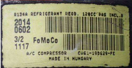 Ford Focus Mk3 1.0 ECOBOOST klímakompresszor cv6119d629fe