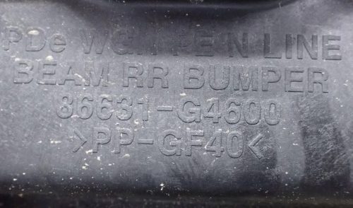 Hyundai i30 III (PD) hátsó lökhárító merevítő 86631g4600