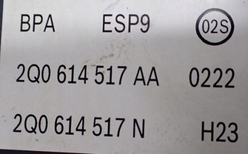 Volkswagen Polo 2G VI ABS kocka 2q0614517n