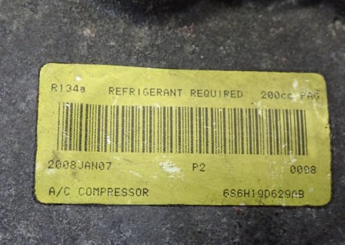 Ford Fiesta Mk5, Fusion 1.4i FXJA klímakompresszor 6S6H-19D629-AB