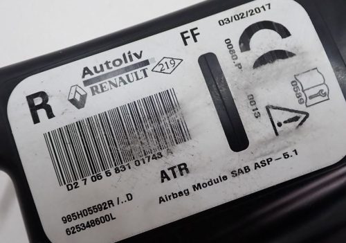 Renault Clio IV jobb ülés légzsák 985h05592r