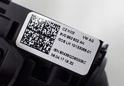 Audi Q2 tempomat kapcsoló, légzsák átvezető 8v0953502ak