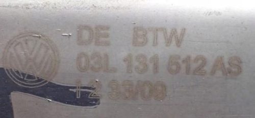 Volkswagen Caddy III, Seat Ibiza IV, Volkswagen Polo V 1.6 CR TDI CAY EGR hűtő, EGR szelep 03l131512as