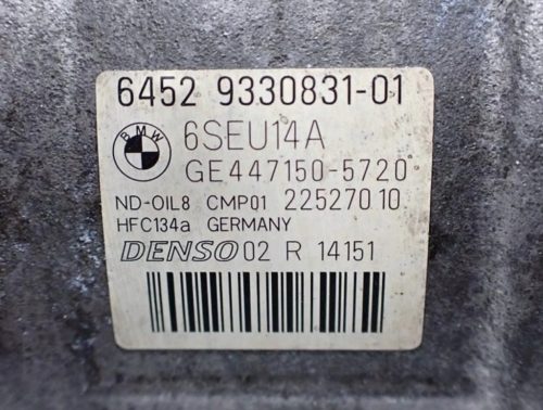 BMW F32 F33 F36 430d N57D30A klímakompresszor 9330831