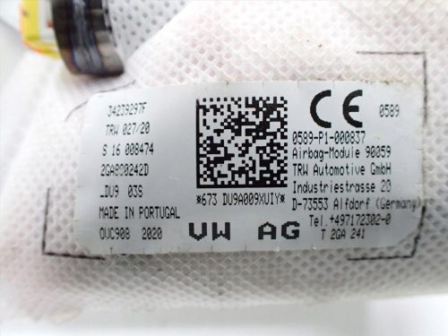 Volkswagen T-Roc jobb ülés légzsák 2ga880242d