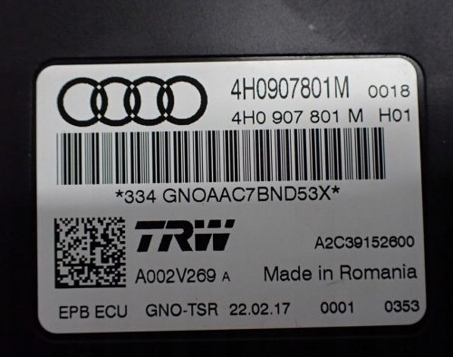 Audi A6 (C7 - 4G) kézifék vezérlő elektronika 4h0907801m