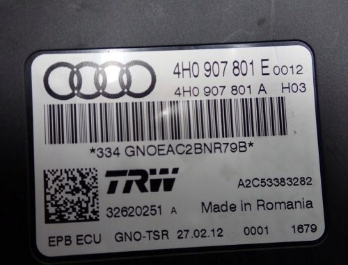 Audi A6 (C7 - 4G) kézifék vezérlő elektronika 4h0907801e