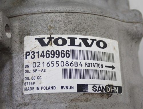 VOLVO V40 II T3 2.0 TURBO klímakompresszor P31469966