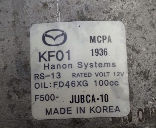 MAZDA3 III BM, CXC-5 2.2 SKYACTIV-D klímakompresszor F500-JUBCA-10