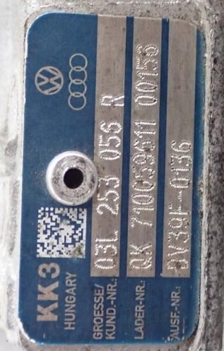 Skoda Roomster, Audi A3 (8P), Volkswagen Caddy III, Seat Ibiza IV 1.6 CR TDI CAY turbó 03l253056r