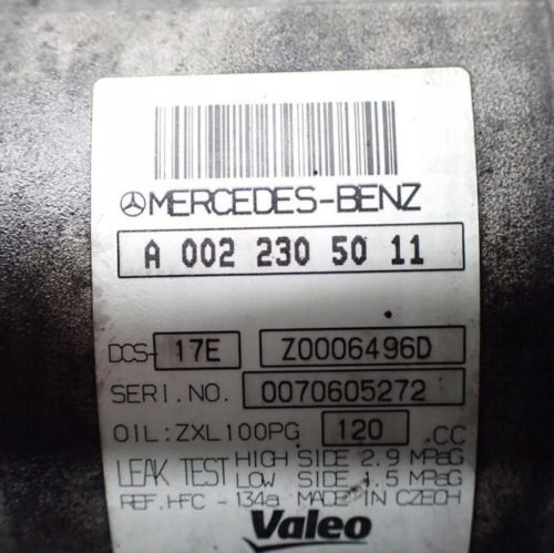 Mercedes C220 W204 CDI 2.2 CDI klímakompresszor a0022305011