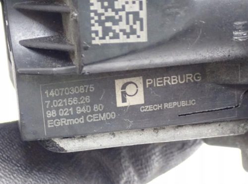 Citroën C4 Picasso II 1.6 E-HDI 9H05 EGR hűtő, EGR szelep 9802194080