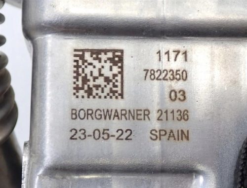 7822350 BMW 5- F10/F11 N57D30C M550D 3.0D EGR hűtő, EGR szelep 