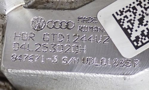 Volkswagen, Audi, Seat, Skoda 1.6 TDI DDY turbó 04L253020H