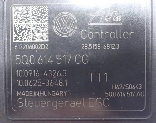 Volkswagen Golf VII ABS tömb 5Q0614517CG