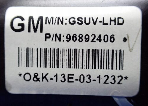 Opel Mokka, Chevrolet Trax elektromos gázpedál 96892406