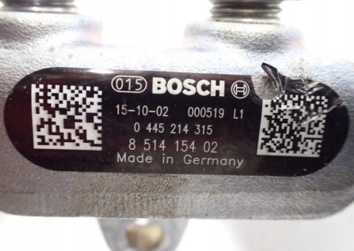 BMW 120 F20, F21, F30, F31 20d B47D20A railcső, üzemanyag nyomásszabályzó szelep 8514154 0281002949