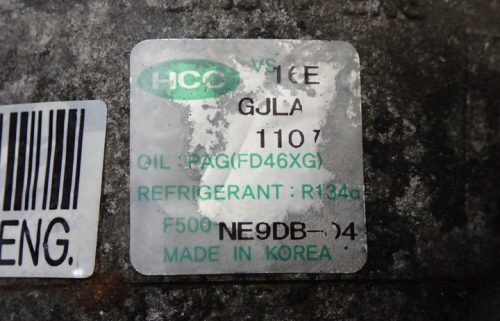 Kia Sportage III 2.0 CRDI D4HA klímakompresszor F500-NE9DB-04