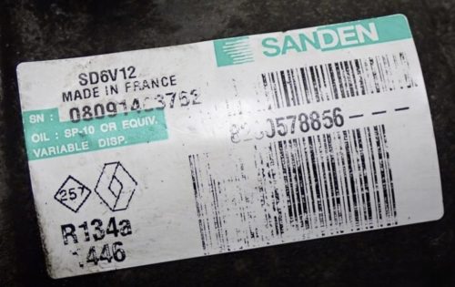 Renault Clio III 1.2 TCe klímakompresszor 8200578856