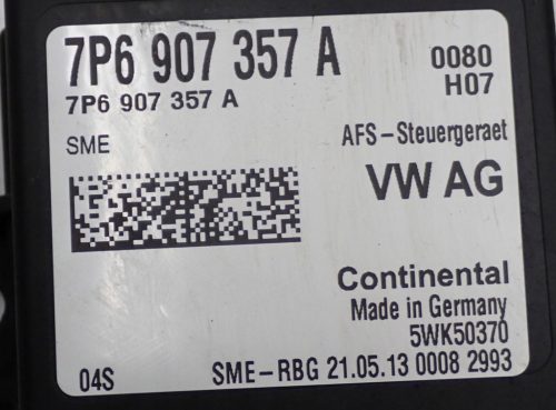 Skoda Octavia III fényszóró vezérlő modul 7P6907357A