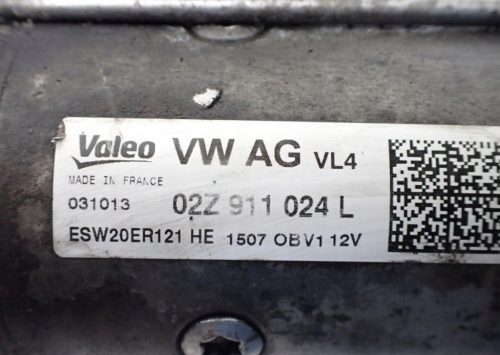 Audi A3 (8V), Skoda Octavia III, Volkswagen Golf VII, Leon 1.6 TDI CLH CLHA CRK önindító 02z911024l