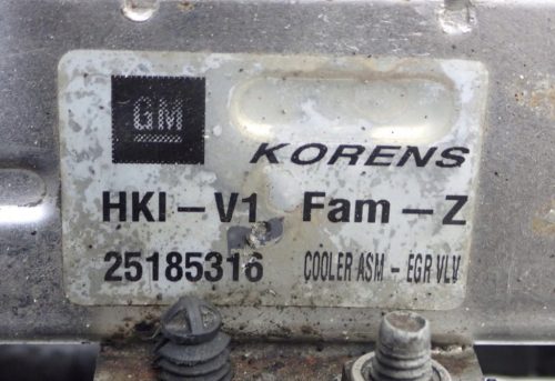 Opel Antara, Chevrolet Captiva 2.2 CDTi Z22D1 EGR hűtő, EGR szelep 25185316 96868923