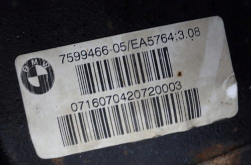 BMW 1 F20 hátsó differenciálmű 7599466 3,08