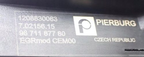 Ford C-Max Mk2, Ford Focus Mk3 1.6 TDCI T3DA T3DB EGR szelep, EGR hűtő 9671187780