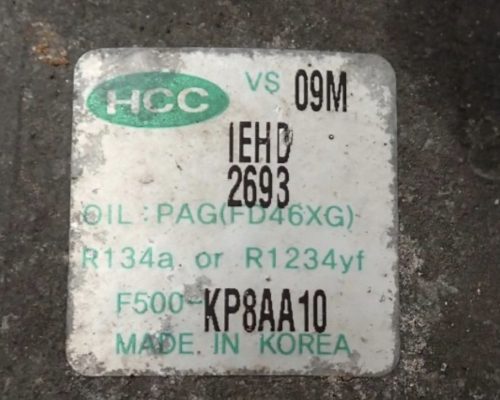 Hyundai i20 I (PB) 1.25i G4LA klímakompresszor f500kp8aa10