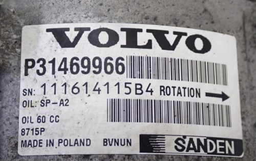 Volvo V40 II 2.0 D klímakompresszor 31469966